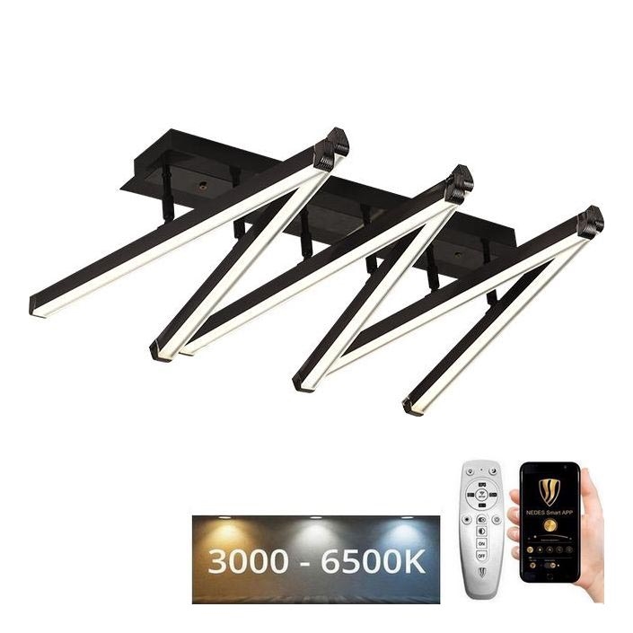 LED Stmívatelný přisazený lustr LED/75W/230V 3000-6500K + dálkové ovládání