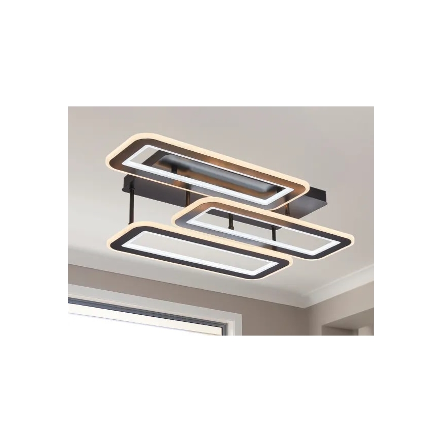 LED Stmívatelný přisazený lustr LED/90W/230V 3000-6500K + dálkové ovládání