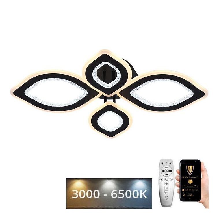 LED Stmívatelný přisazený lustr LED/95W/230V 3000-6500K + dálkové ovládání