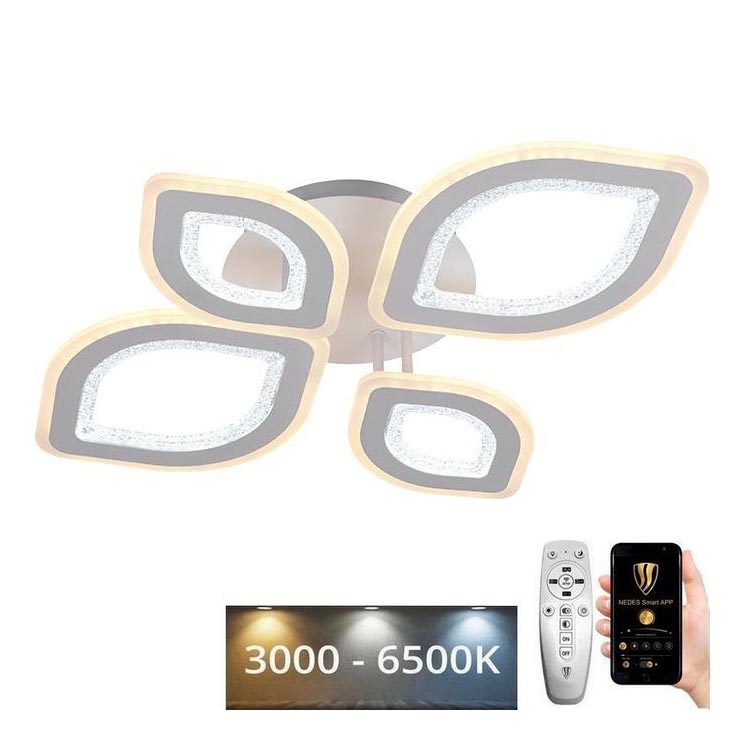 LED Stmívatelný přisazený lustr LED/95W/230V 3000-6500K + dálkové ovládání