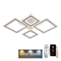 LED Stmívatelný přisazený lustr LED/95W/230V 3000-6500K + dálkové ovládání