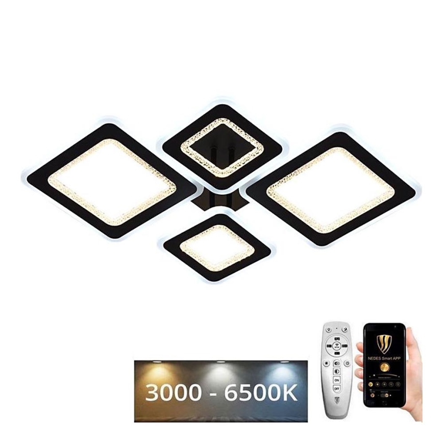 LED Stmívatelný přisazený lustr LED/95W/230V 3000-6500K + dálkové ovládání