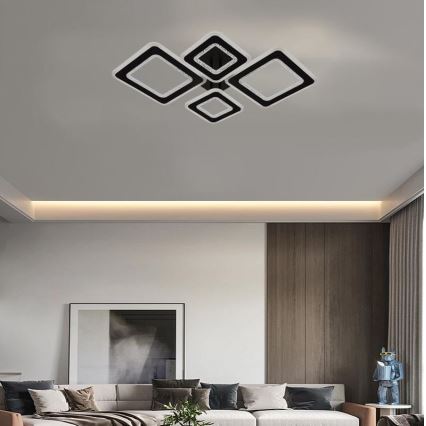 LED Stmívatelný přisazený lustr LED/95W/230V 3000-6500K + dálkové ovládání