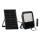 LED Stmívatelný reflektor se solárním panelem a senzorem soumraku LED/15W/15000 mAh 3,2V IP65 + dálkové ovládání