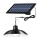 LED Stmívatelný solární lustr na lanku se senzorem LED/1,8W/3,7V IP44 6500K 1600 mAh + dálkové ovládání