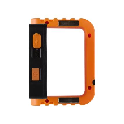 LED Stmívatelný solární nabíjecí reflektor LED/10W/5V USB 6500K IP44 1800 mAh