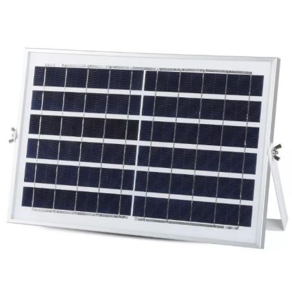 LED Stmívatelný solární reflektor LED/12W/3,2V 6000K IP65 5000 mAh + dálkové ovládání