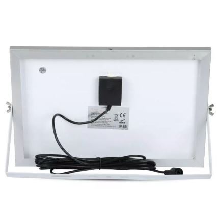 LED Stmívatelný solární reflektor LED/12W/3,2V 6000K IP65 5000 mAh + dálkové ovládání