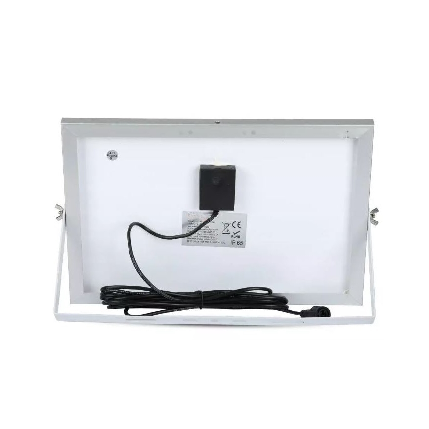 LED Stmívatelný solární reflektor LED/12W/3,2V 6000K IP65 5000 mAh + dálkové ovládání