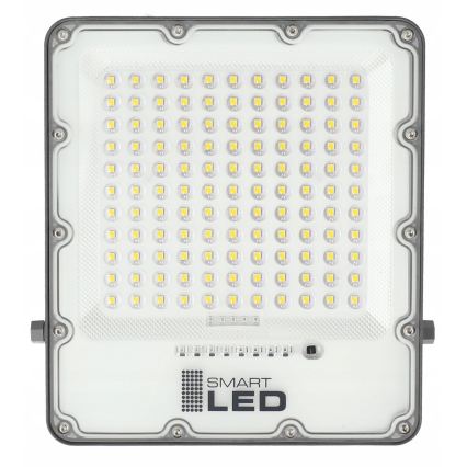 LED Stmívatelný solární reflektor LED/150W/3,2V 5000K 15000 mAh IP65 černá + dálkové ovládání