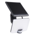 LED Stmívatelný solární reflektor se senzorem pohybu a soumraku LED/10W/3000 mAh 4000K IP54