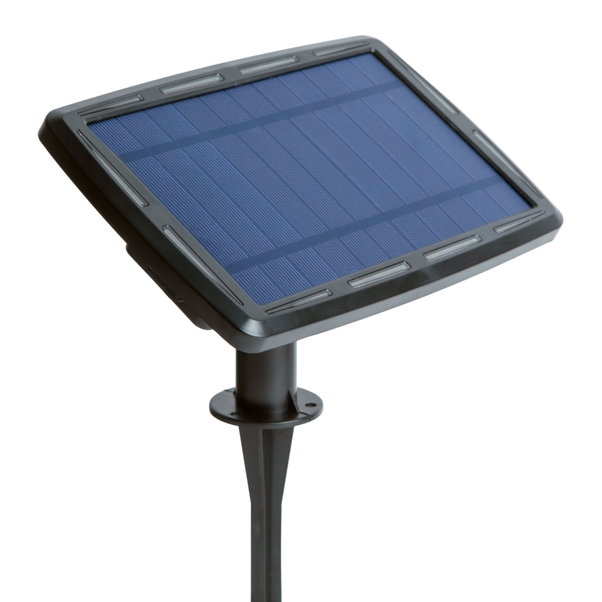 LED Stmívatelný solární řetěz 25xLED/1,5W/3,7/5V 2700-10000K 2200 mAh 15 m IP65 černá + dálkové ovládání