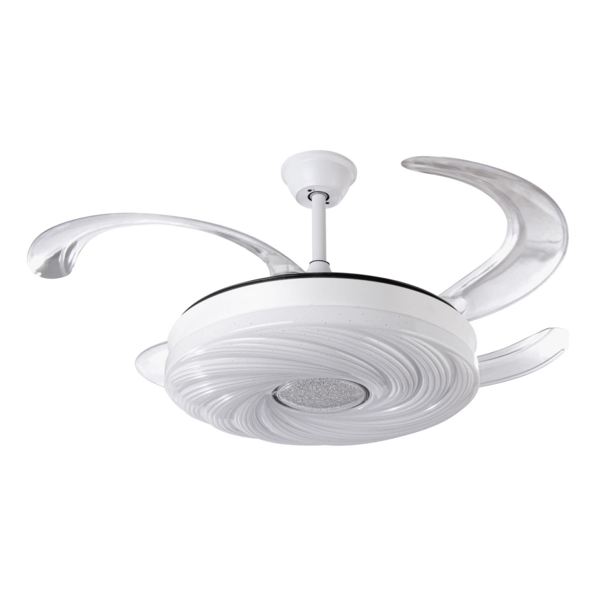 LED Stmívatelný stropní ventilátor LED/60W/230V 3000-6000K pr. 50 cm bílá + dálkové ovládání