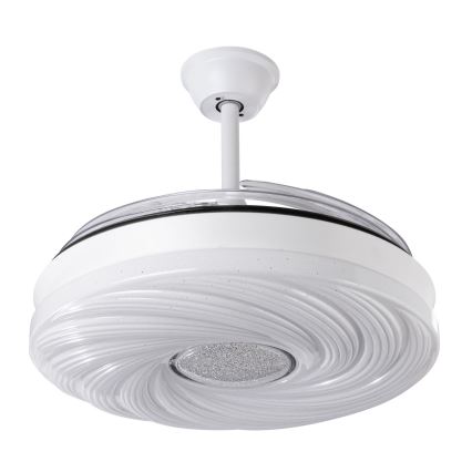 LED Stmívatelný stropní ventilátor LED/60W/230V 3000-6000K pr. 50 cm bílá + dálkové ovládání
