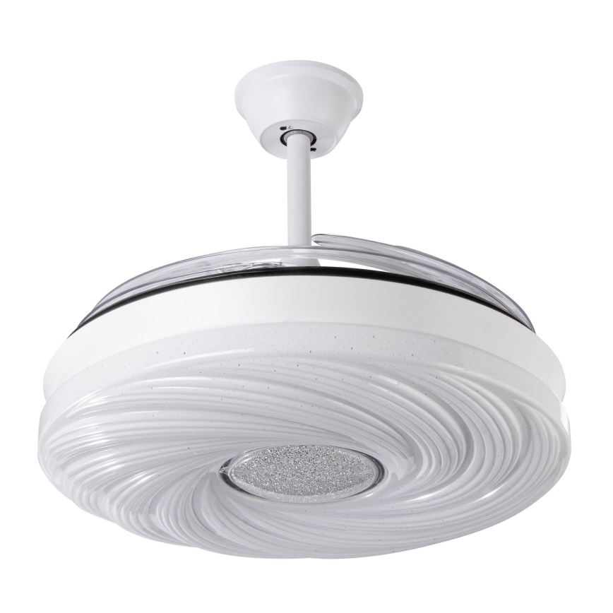 LED Stmívatelný stropní ventilátor LED/60W/230V 3000-6000K pr. 50 cm bílá + dálkové ovládání