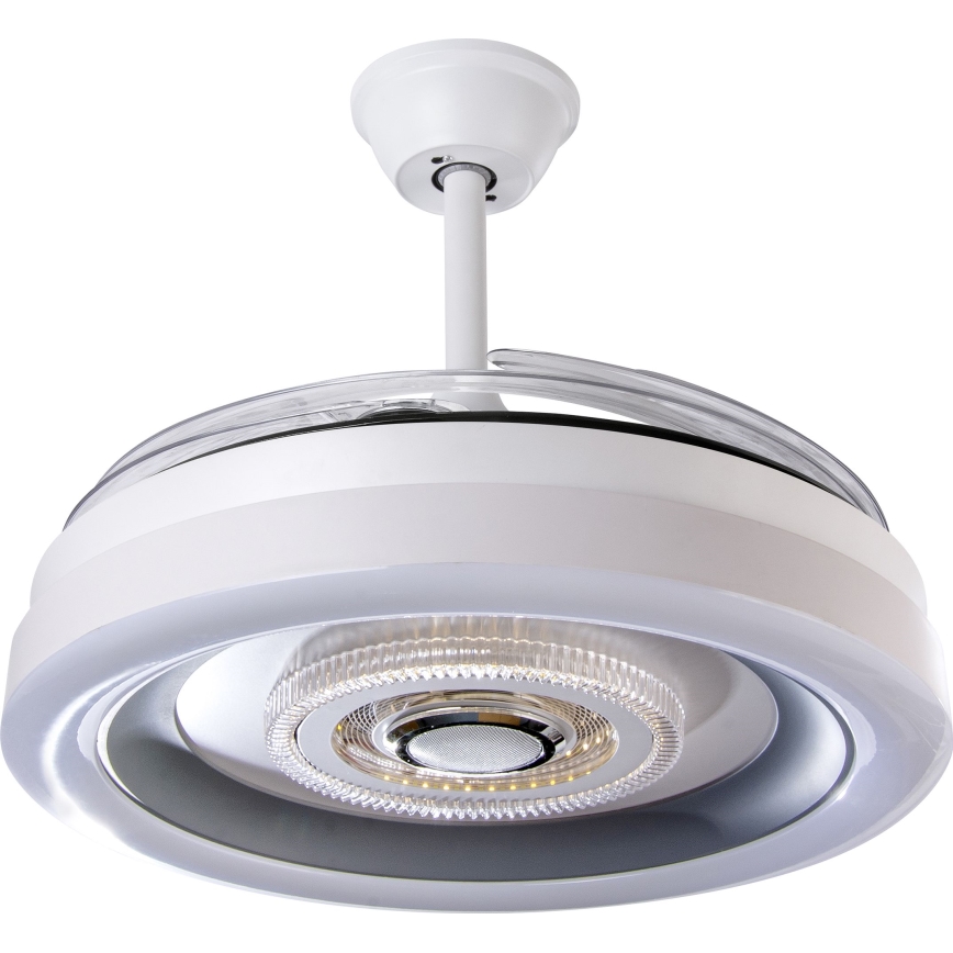 LED Stmívatelný stropní ventilátor LED/60W/230V 3000-6000K pr. 50 cm bílá + dálkové ovládání