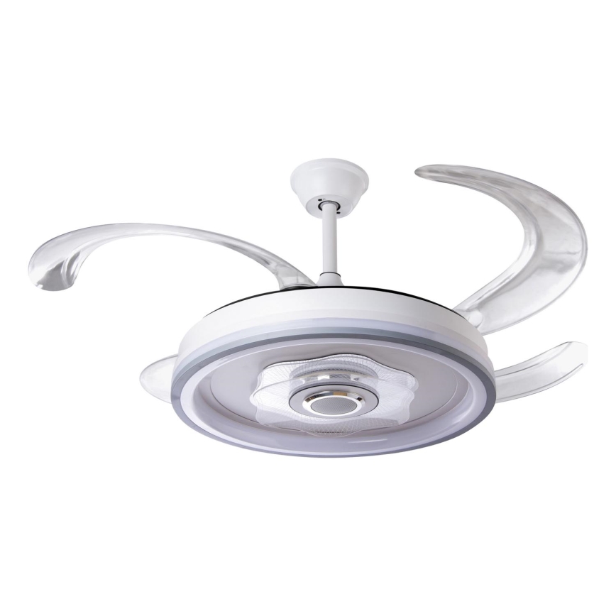 LED Stmívatelný stropní ventilátor LED/70W/230V 3000-6000K pr. 50 cm bílá + dálkové ovládání