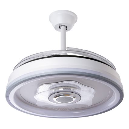 LED Stmívatelný stropní ventilátor LED/70W/230V 3000-6000K pr. 50 cm bílá + dálkové ovládání