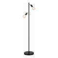 LED Stojací lampa 2xE27/7W/230V 2000K černá/zlatá
