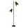 LED Stojací lampa 2xE27/7W/230V 2700K černá