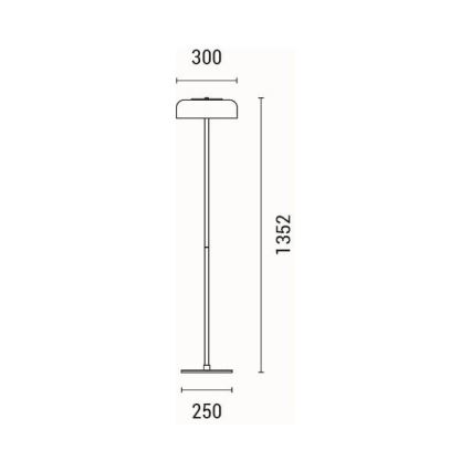LED Stojací lampa LOBBY LED/8W/230V 3000K