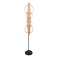 LED Stojací lampa MELISA LED/25W/230V borovice