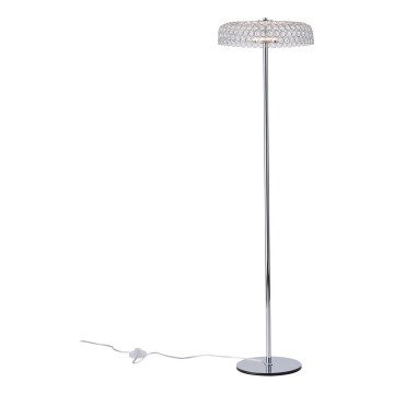 LED Stojací lampa PERFORATO LED/10W/230V 3000K lesklý chrom