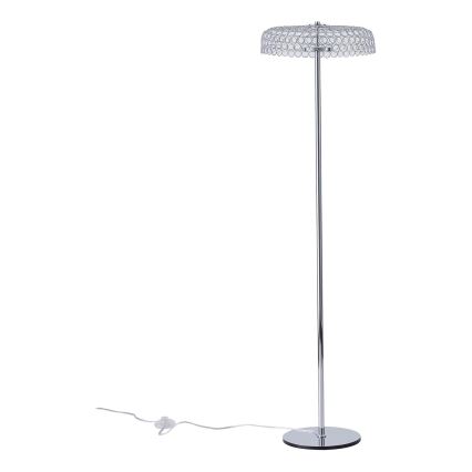 LED Stojací lampa PERFORATO LED/10W/230V 3000K lesklý chrom