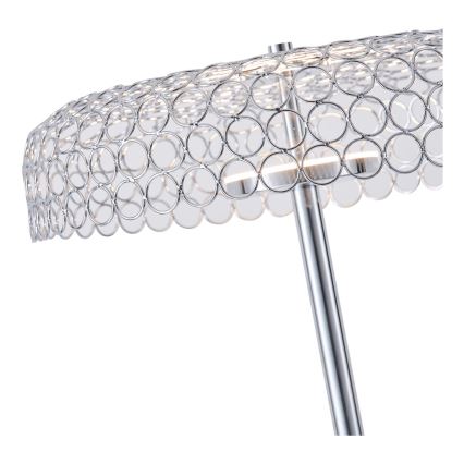 LED Stojací lampa PERFORATO LED/10W/230V 3000K lesklý chrom