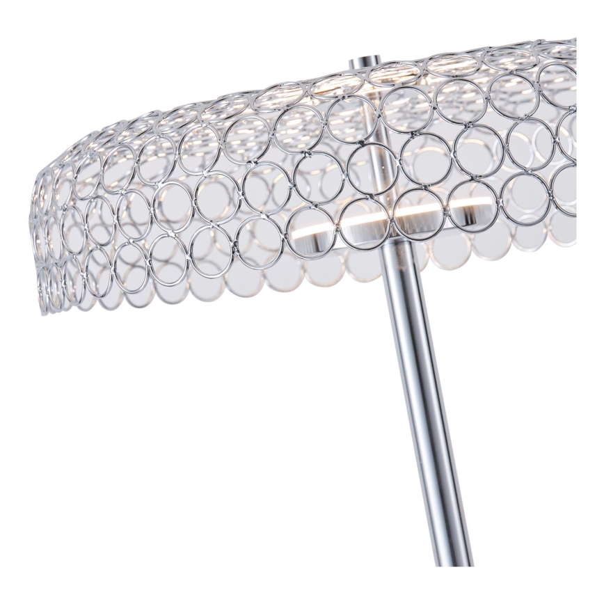 LED Stojací lampa PERFORATO LED/10W/230V 3000K lesklý chrom