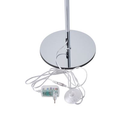 LED Stojací lampa PERFORATO LED/10W/230V 3000K lesklý chrom