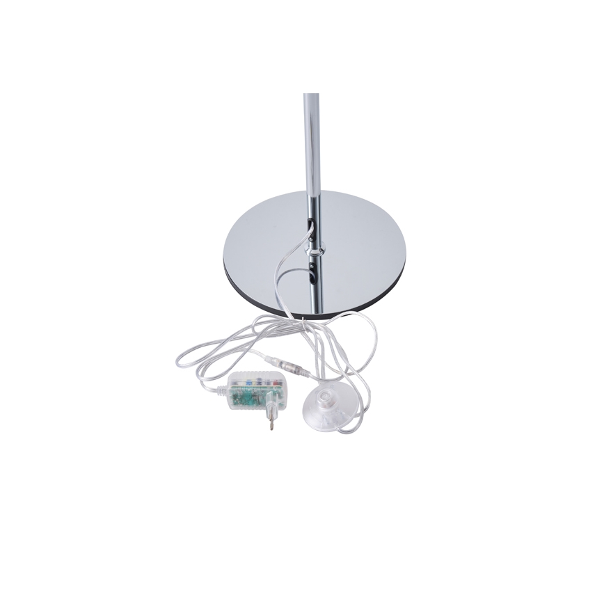 LED Stojací lampa PERFORATO LED/10W/230V 3000K lesklý chrom