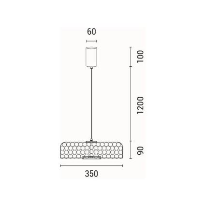 LED Stojací lampa PERFORATO LED/10W/230V 3000K zlatá