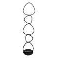 LED Stojací lampa PETRA LED/48W/230V černá
