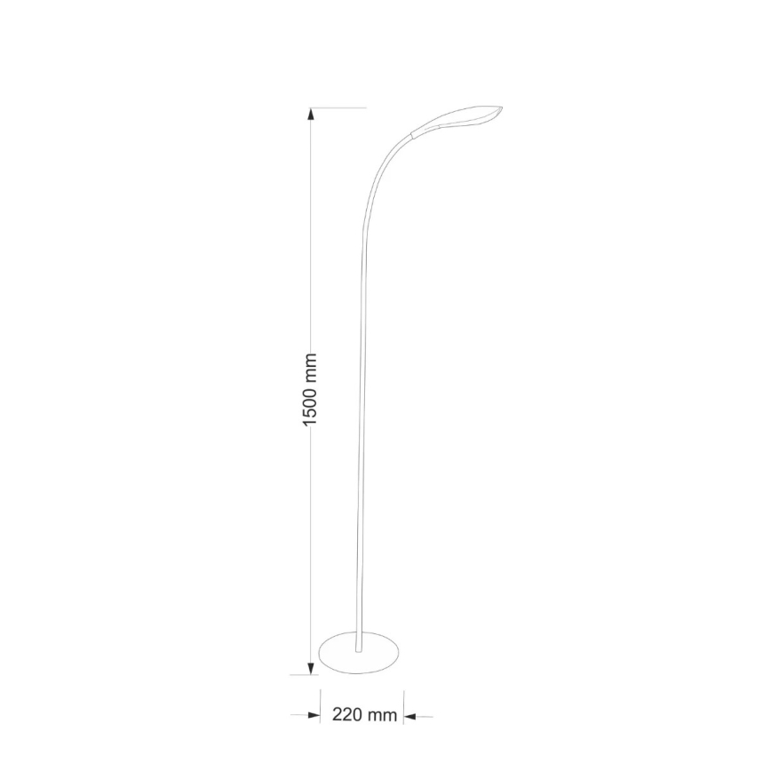 LED Stojací lampa SWAN LED/6,5W/230V bílá