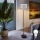 LED Stojací lampa TUNJA 1xE27/20W/230V pr. 30 cm černá/bílá
