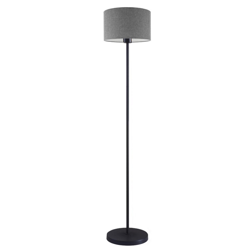LED Stojací lampa TUNJA 1xE27/20W/230V pr. 30 cm černá/šedá