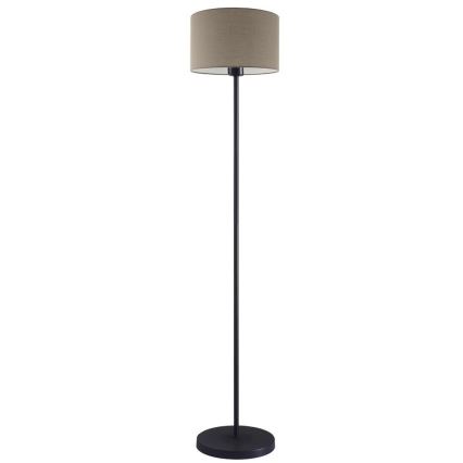 LED Stojací lampa TUNJA 1xE27/20W/230V pr. 30 cm černá/taupe