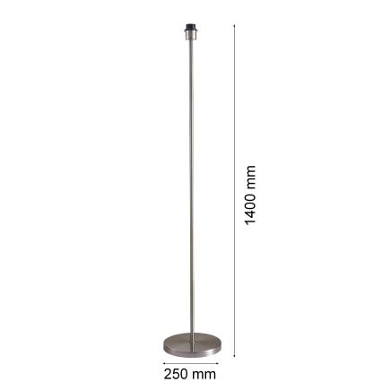 LED Stojací lampa TUNJA 1xE27/20W/230V pr. 30 cm matný chrom/bílá