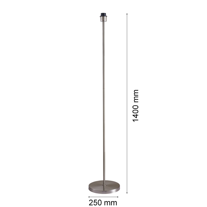 LED Stojací lampa TUNJA 1xE27/20W/230V pr. 30 cm matný chrom/bílá