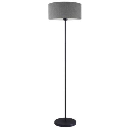 LED Stojací lampa TUNJA 1xE27/20W/230V pr. 38 cm černá/šedá