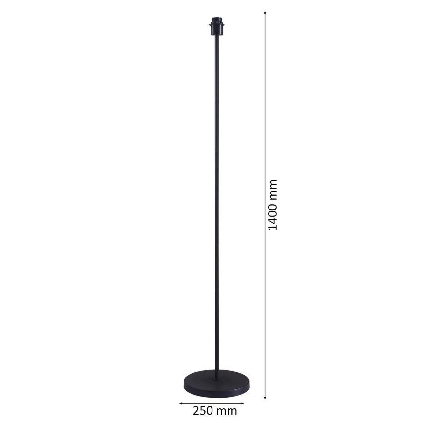 LED Stojací lampa TUNJA 1xE27/20W/230V pr. 38 cm černá/šedá