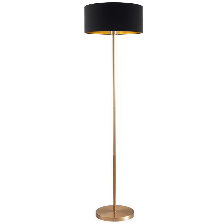 LED Stojací lampa TUNJA 1xE27/20W/230V pr. 38 cm zlatá/černá