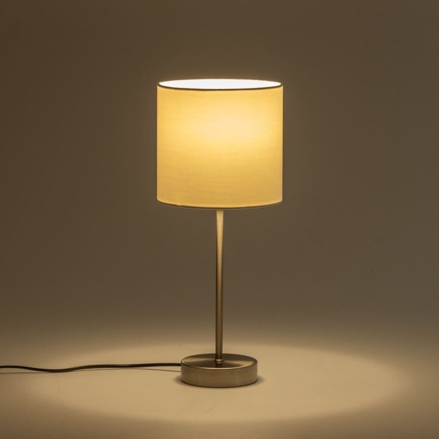 LED Stolní lampa 1xE14/5W/230V bílá/matný chrom