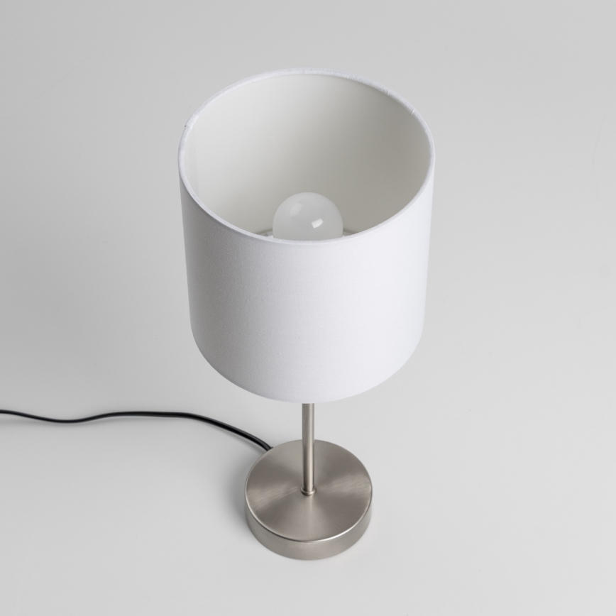 LED Stolní lampa 1xE14/5W/230V bílá/matný chrom