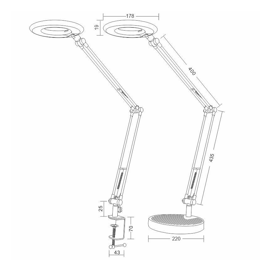 LED Stolní lampa BIANCA LED/8W/230V
