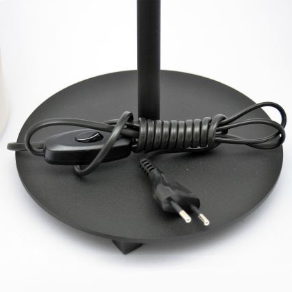 LED Stolní lampa HELEN 1xE27/15W/230V krémová/černá/zlatá