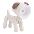 LED Stolní lampa LED/0,06W/3xLR41 pes bílá