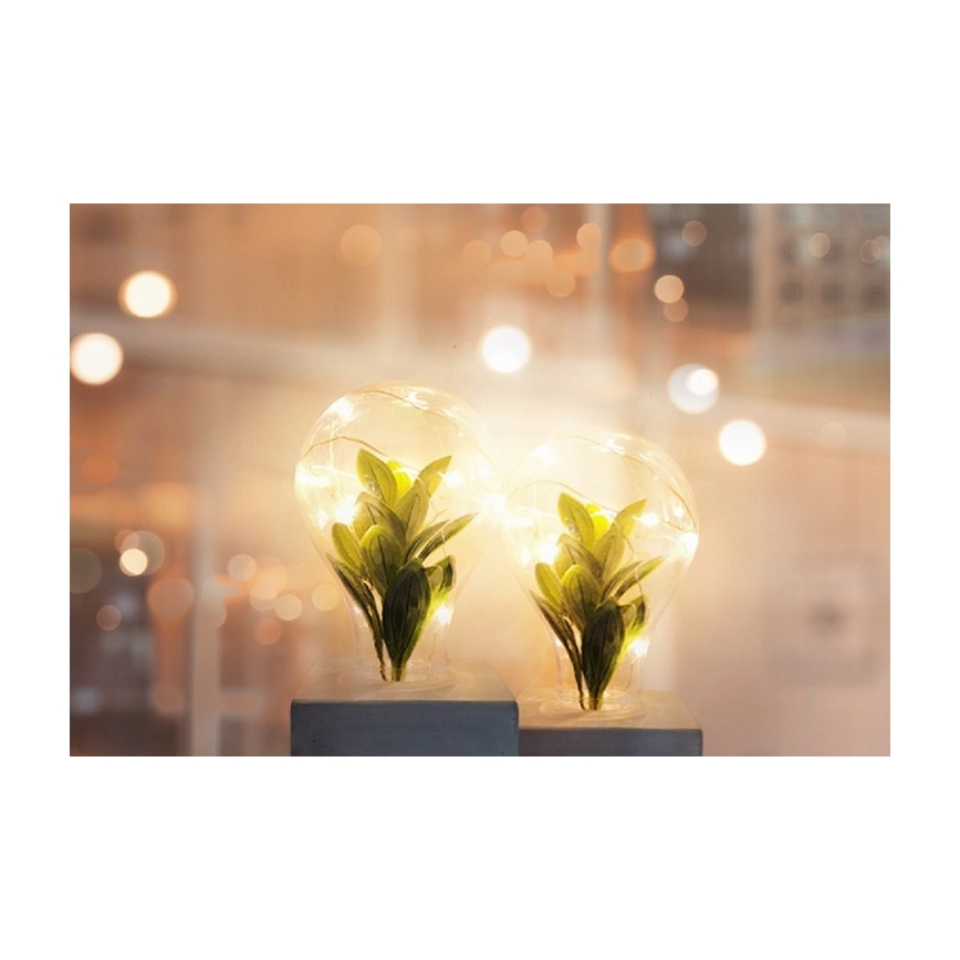 LED Stolní lampa LIV LED/2xAAA šedá