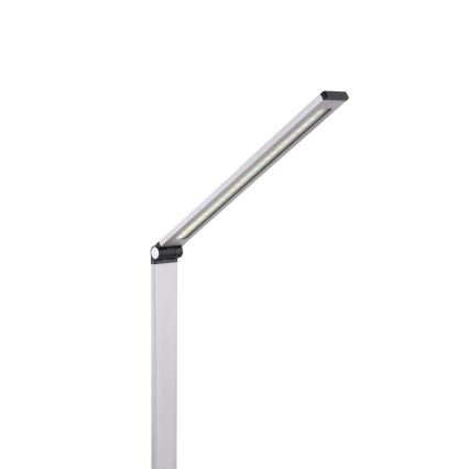 LED Stolní lampa s bezdrátovou nabíječkou LED/10W/230V 3000/4000/4500/5000/6000K matný chrom